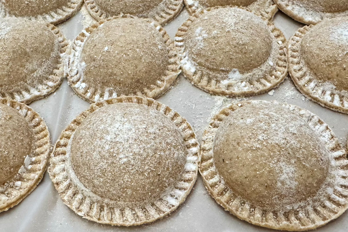 Sorrentinos caseros de masa integral