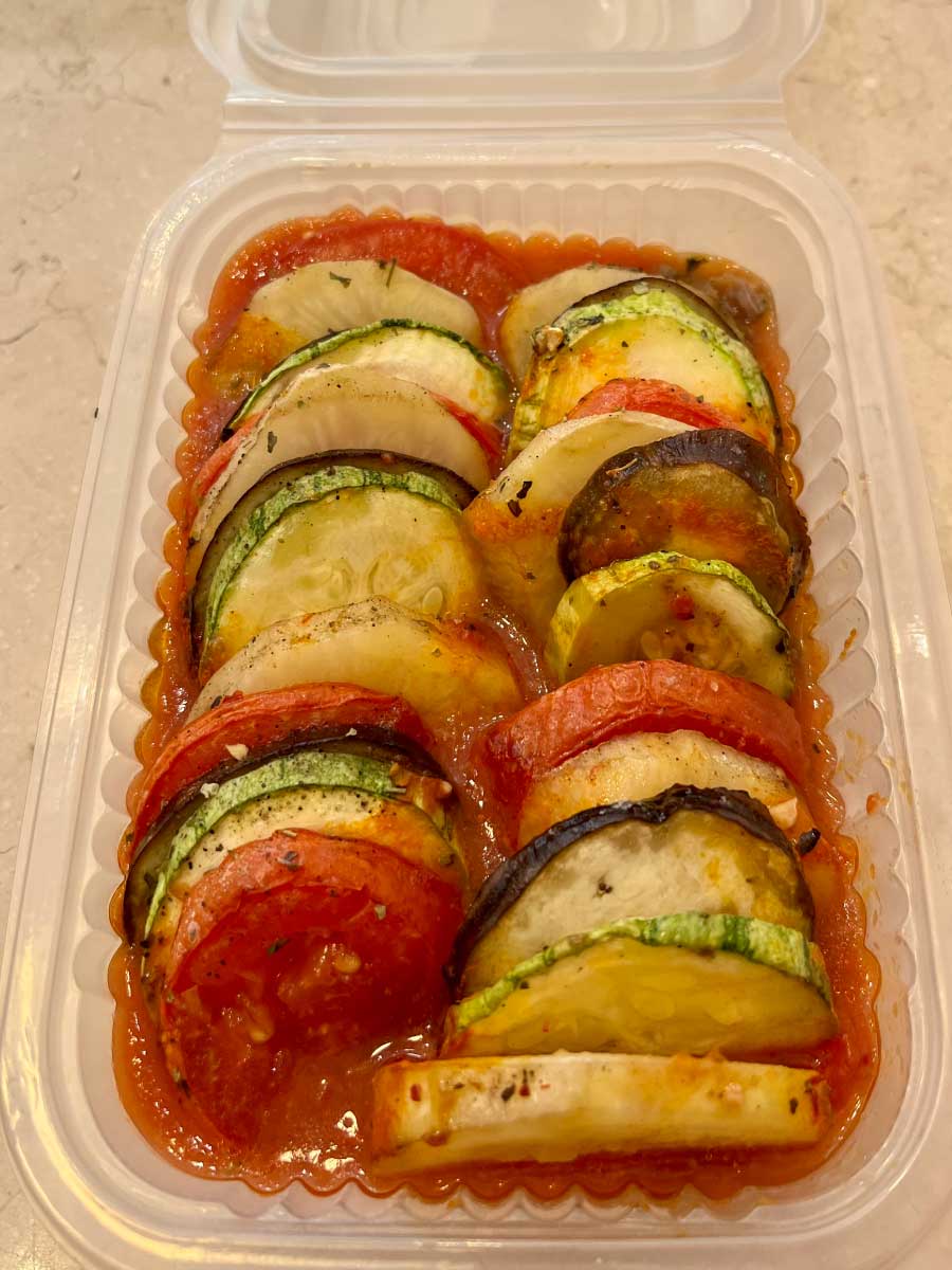 Vianda de ratatouille con vegetales