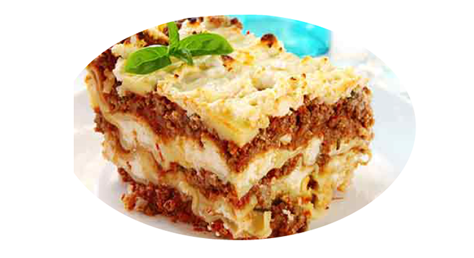 porción de Lasagna italiana