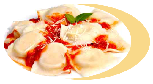 plato de sorrentinos con filetto